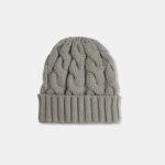 Knit Hat Twisted Doughnut
